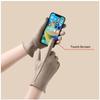 Winter Genuine Sheepskin Leather Gloves Women Warm Velvet Lined  Touchscreen Outdoor Cycling Driving Motorcycle Gloves