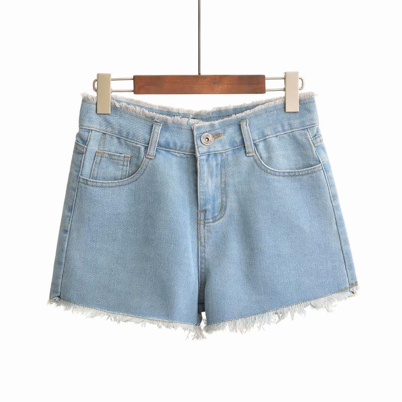 Premium Original Quality Yang Mi Denim Shorts Women's Wash Slim Women's Wide Leg Denim Shorts