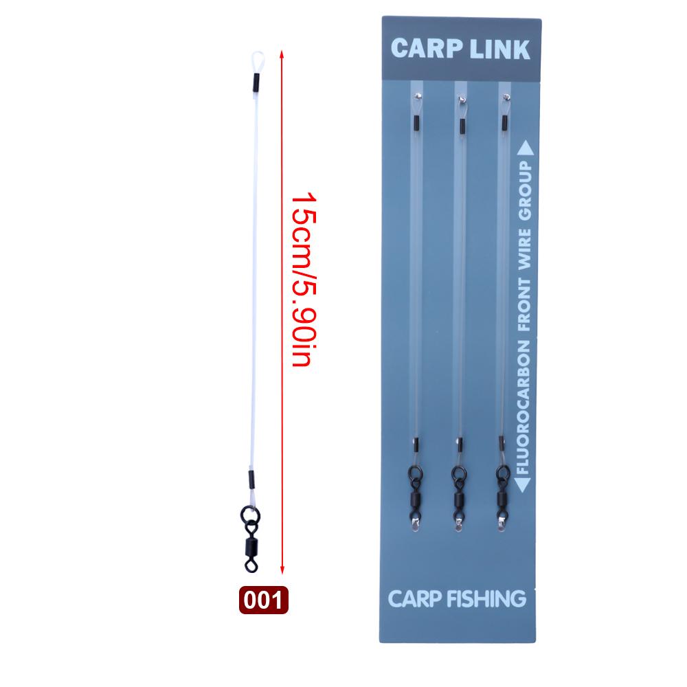 FTK Carp Fishing Link - 3pcs High Carbon Steel Connecting Ring Spinner Fishing Gear with Line Carp Fishing Accessories