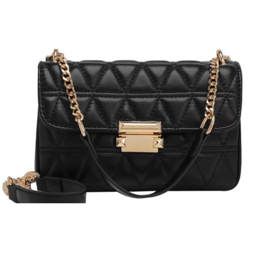 

ORIJIRI Women s Shoulder Bag, Cute Handbag, PU Leather, Stylish 3-Way Bag (Black)