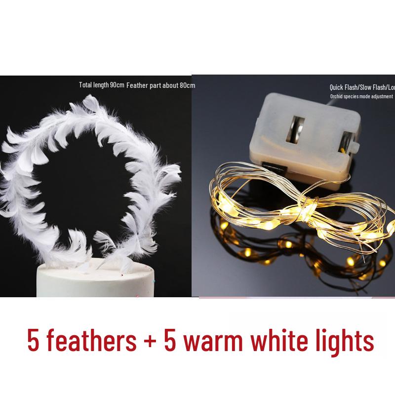 10 Anielskich Piórkowych Topperów i Ozdób na Tort