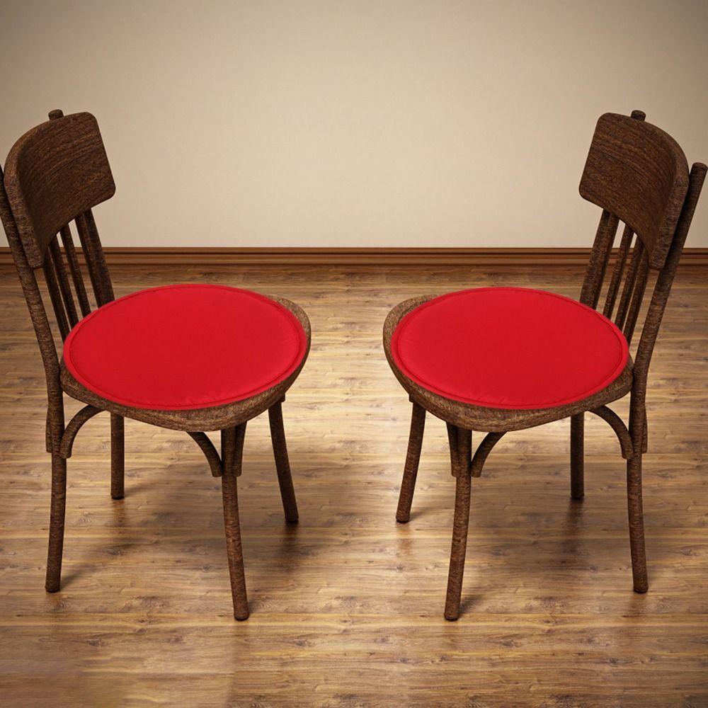 Soft Sponge Round Chair Pad Solid Color Circular Chair Cushion Anti Fouling 30CM Stool Cushion Office
