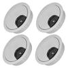4 Set Desk Cable Wire Grommet PC Computer Desk Cord Grommet Cable Hole Cover Organizers53 Brushed