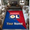 Lyon FC Printed Crystal Velvet Rug Non‑Slip Crystal Velvet Carpet For Sofa Bedroom Indoor Home Decoration