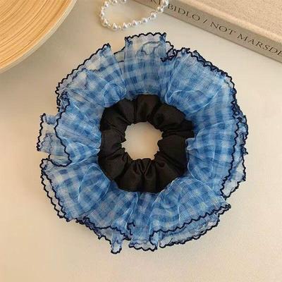 Korean-Style Double-Layer Hair Tie - Trendy Intestine Design, Fashionable Head Flower Rubber Band Accessories