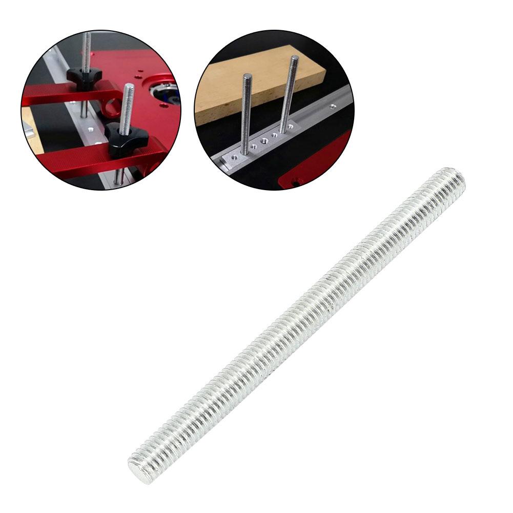 10pcs Galvanized Iron M8*100mm M8 Threaded Rod Bar for Woodworking 3045 Sliding Slot