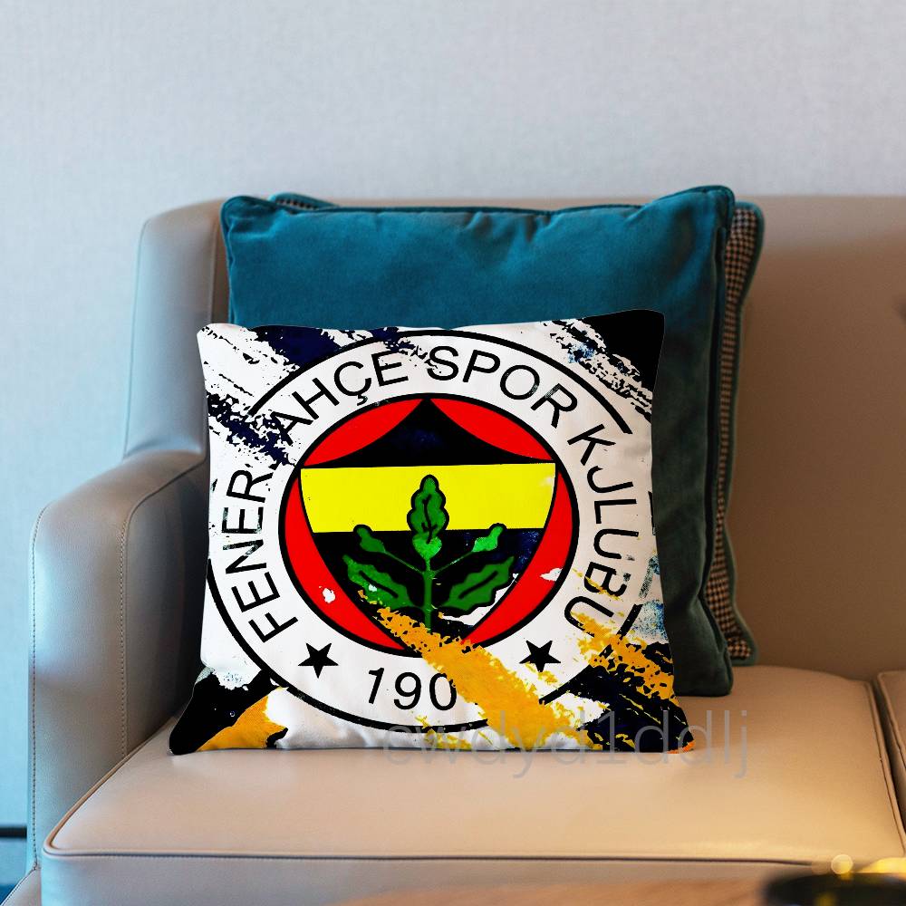 T-Turkey F-Fenerbahce Fc Pillowcases Cute Funny Pillow Case For Wedding Party Home Decor Comfy Pillow Cover Peach skin 18*18(CM)-1Pcs