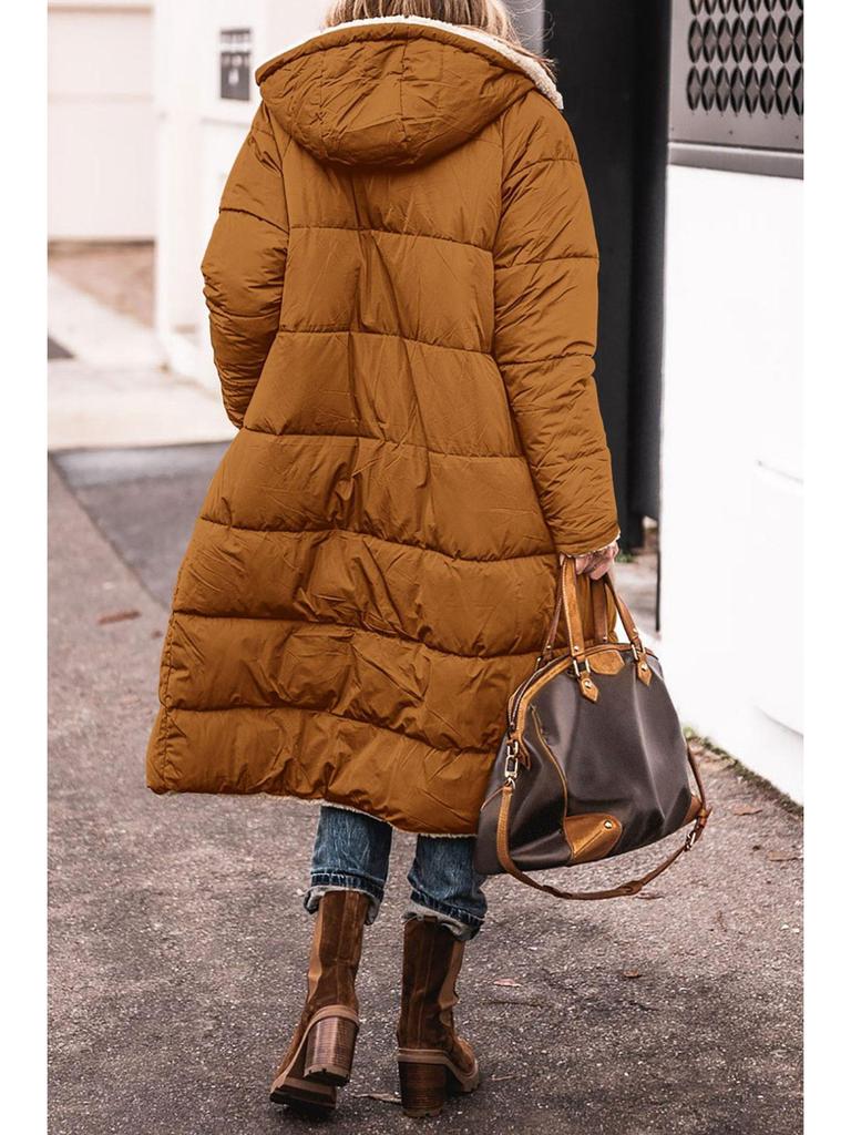 2023 Women's Extra Long Multi-Color Faux Fur Coat for Autumn and Winter