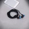 Wired In-Ear Earphones Stereo Bass Sound Noise Cancelling Headphones with Mic for Sports Gaming Commute