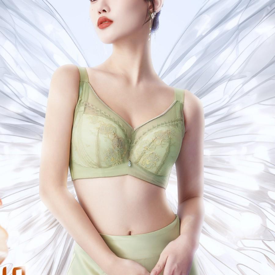 CDE Light Luxury Lace Underwire Bra for Big Busts - Slimming, Lifting, and Gathering Effect