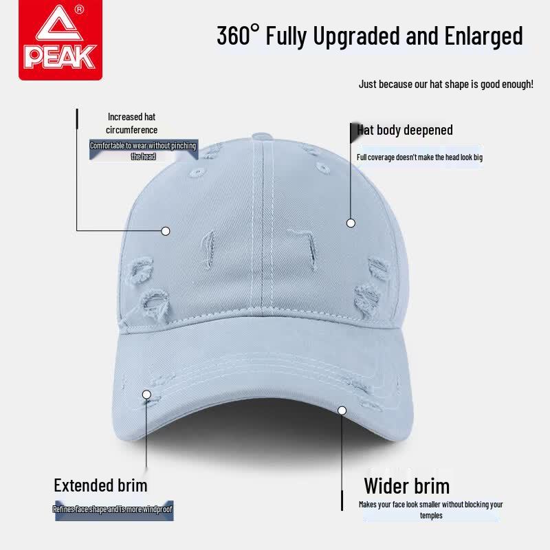 Peak Retro Distressed Baseball Cap