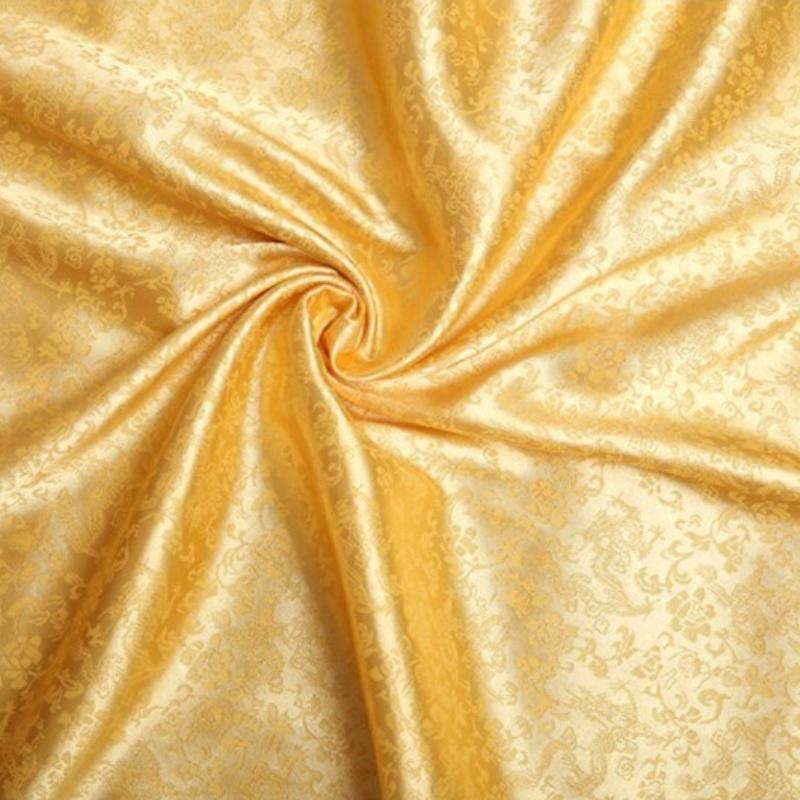 Vintage Dragon Jacquard Silk Brocade Fabric for Kung Fu Uniform Hanfu Tang Suit Traditional Chinese Clothing DIY Craft