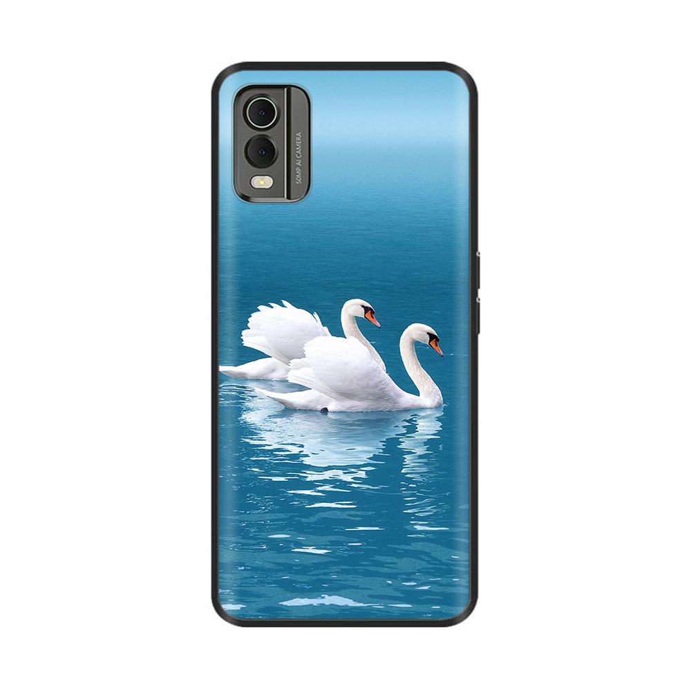 

Чохол для телефону Nokia C32 Case 2023 ТПУ Розфарбований М який силікон Чорний бампер Coque для Nokia C32 C 32 4G NokiaC32 Чохли Ударостійкий Nokia C32