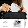 Betus Digital Travel Alarm Clock - Foldable Calendar Temperature Timer LCD Clock with Snooze Mode - Large Number Display, Battery Operated - Compact