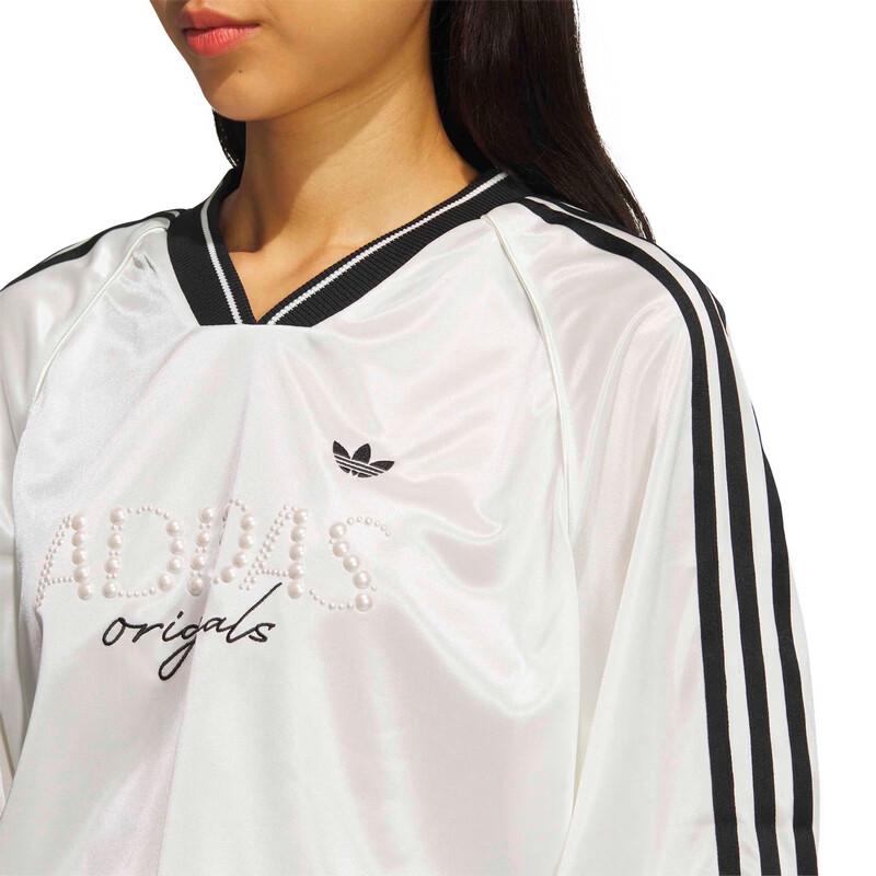 Adidas Women's Pleated Knit Loose Jersey Long Sleeve T-Shirt