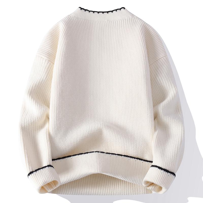Autumn Winter Fashion Casual Long Sleeve Sweater Men Knit Pullovers O-Neck Youthful Vitality Knitted Sweater Warm Knitwear