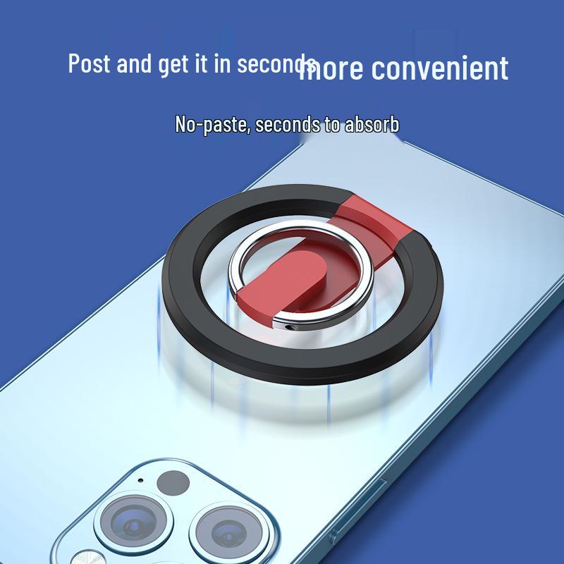Telescopic Foldable Aluminum Magnetic Phone Holder with Finger Ring