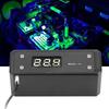 Water Cooling Digital Thermometer G14 Black Panel Red Blue Green White Display(Black Panel White
