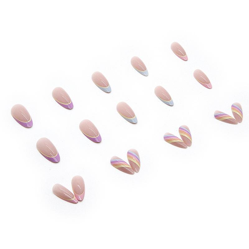 1 Box Detachable Ballerina False Nails Wearable Fake Nails Cat Eye Nail Tips Manicure Tool Press On Nails