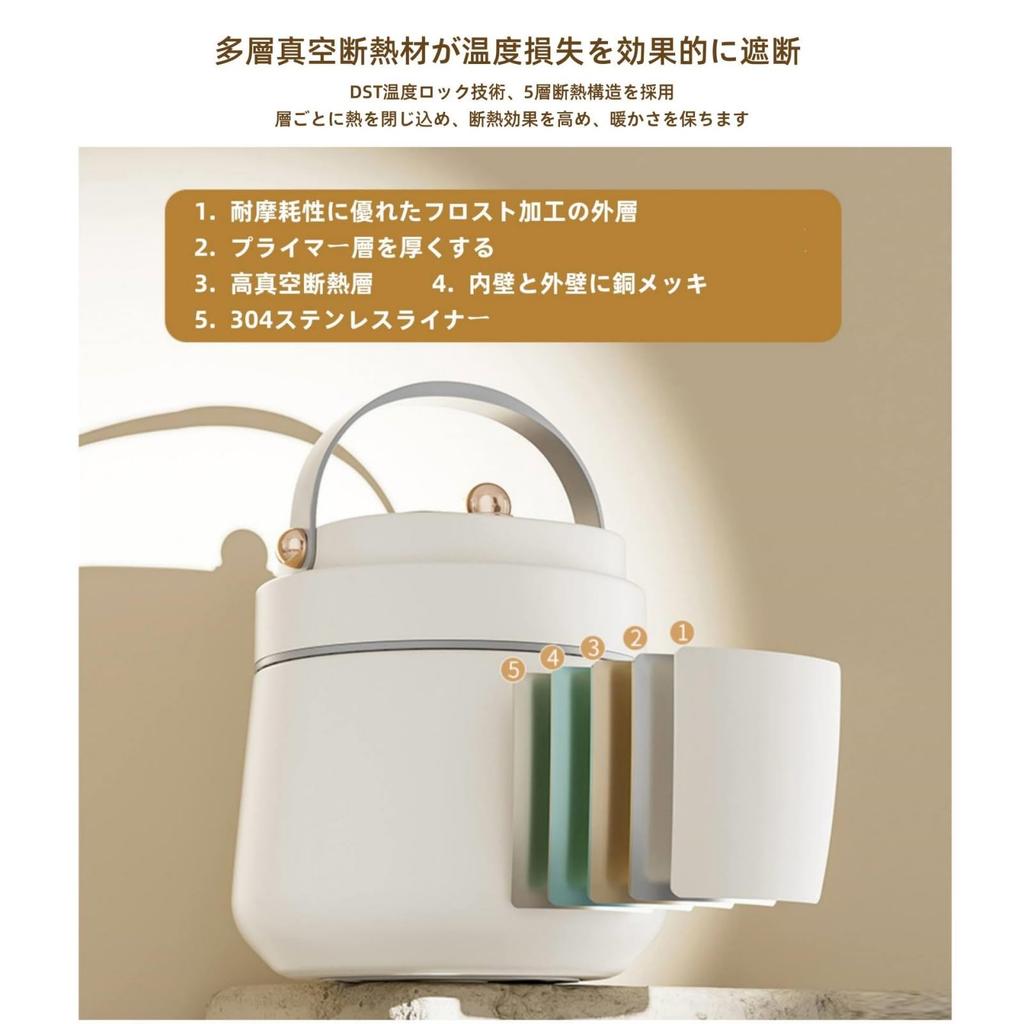 1300ml Stainless Steel Insulated Food Container Lunch Box Separate Lunch Box Office Worker Portable Lunch Bucket Student Vacuum Pot Lunch Portable