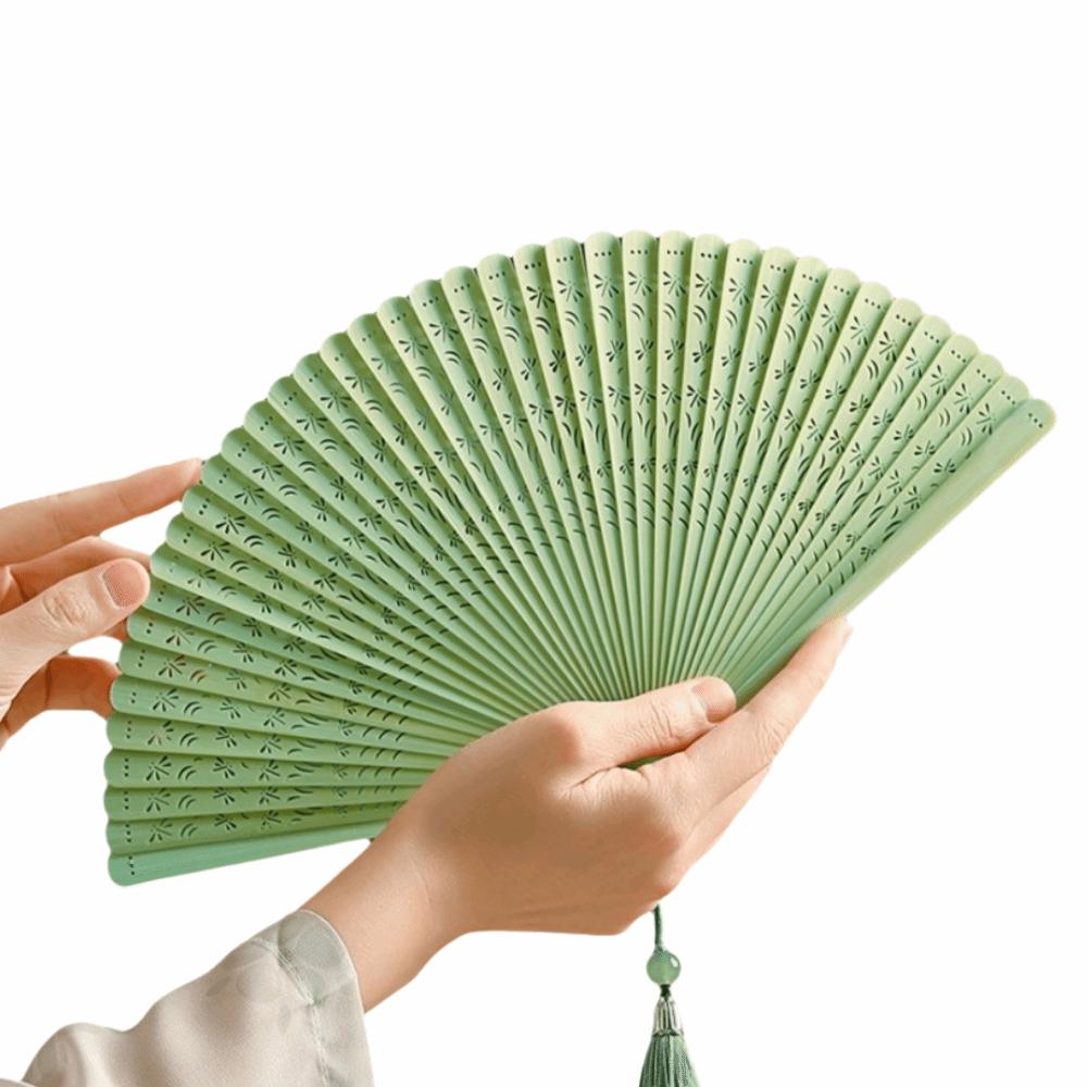 Portable Retro Hand Fan Elegant Classical Folding Fan Chinese Style Folding Bamboo Fan Home Decor