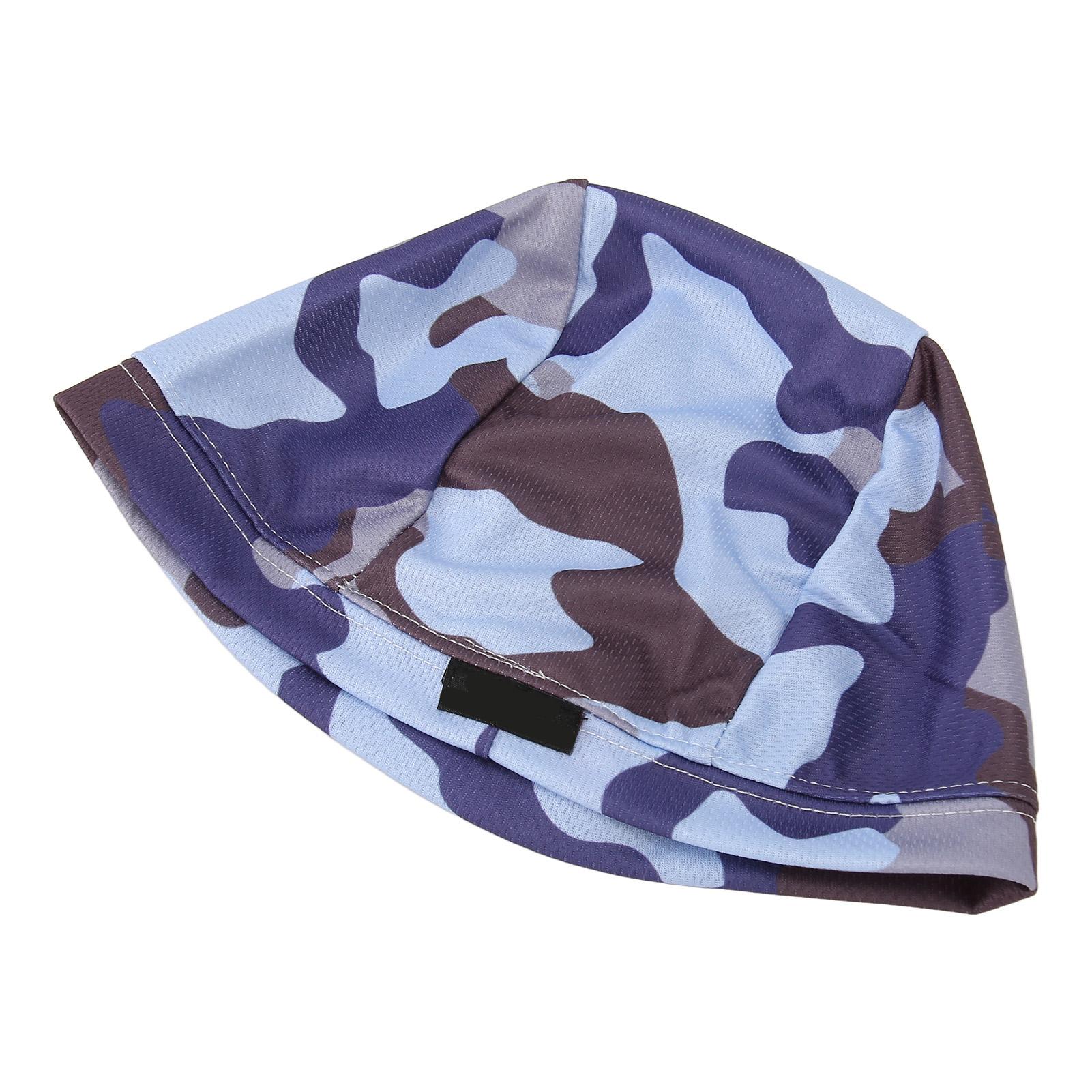 Helmet Liner Sweat Wicking Cap Moisture Sweat Wicking Breathable Cooling Bald Dome Skull Cap Beanie for Motorcycle Blue