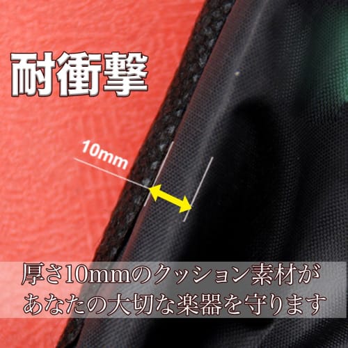 A'sTool 61-Key Keyboard Case, Water-Repellent, Shock-Resistant, 600D, 2-Way Backpack/Shoulder Bag, 1cm Thick Cushion, Black