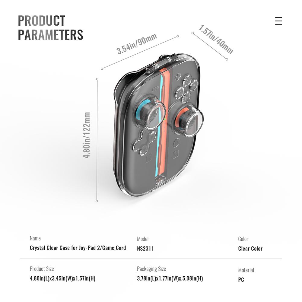 Protective Case Magnetic Buckle Game Controller Cover Shockproof Console Storage Box for Switch 2 Game Console