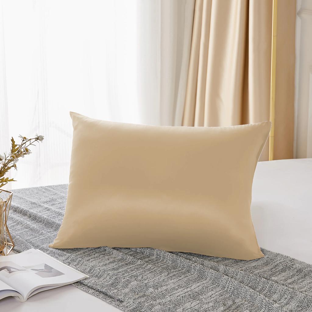 25 Momme  Natural Mulberry Silk Pillowcase,Both Sided Pure Silk Pillow Cover Gifts for Women,Pure Silk Pillowcsae For Hair