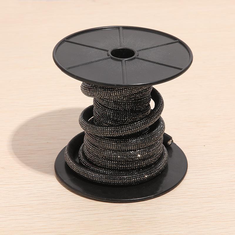 5/10yard Half Face Water Rhinestone Rope Blingbling Crystal Drawstring Pipe DIY Sandal Shoe Hairband Mobile Phone Strap Material