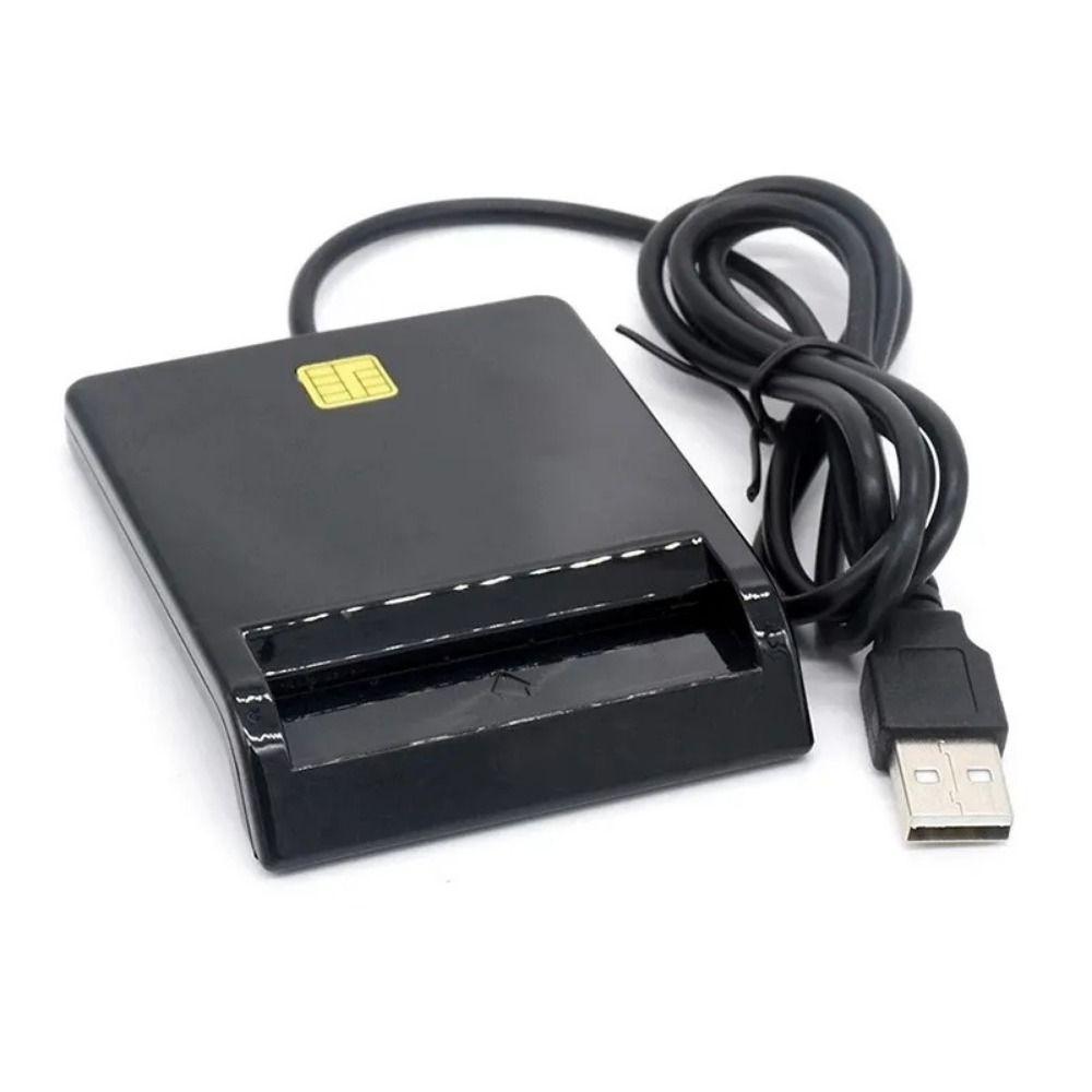 Bankkort IC/ID EMV Smartkortläsare Kortklonare Kontakt för Windows 7 8 10 Linux OS