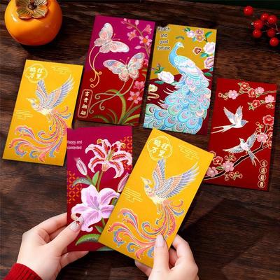 Pengcheng Wanli Hong Kong Style High-End Red Envelopes - Creative National Tide New Year Lucky Money Packets