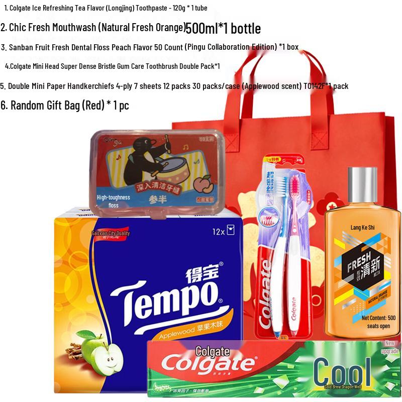 Colgate Longjing Orange Oral Care Gift Set