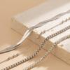 Accessories, Creative Snake Bone Chain Woven Set Anklet Women, Niche Simple Beaded Chain Foot Decoration
