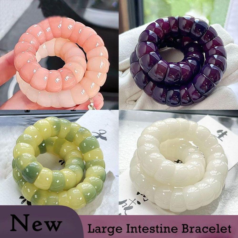 Lucky Bodhi Beaded Bracelets Purple Grape Color Healing Bodhi Bracelet Creative Gift Bangle