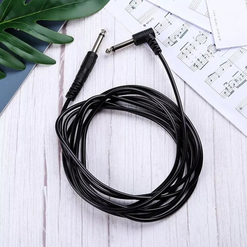 6.35mm Shielded Guitar Cable, 6.35mm Standard Plug Male To Male Audio Guitar Cable, Bass Shielded, Heavy-Duty, Break-Resistant, for Connecting Instrum