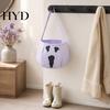 Halloween Candy Holder Cute Treat or Trick Bag with Handle for Kids, Reusable Non Bucket Woven Goodie Bag, Soft Handbag Basket Party Favors