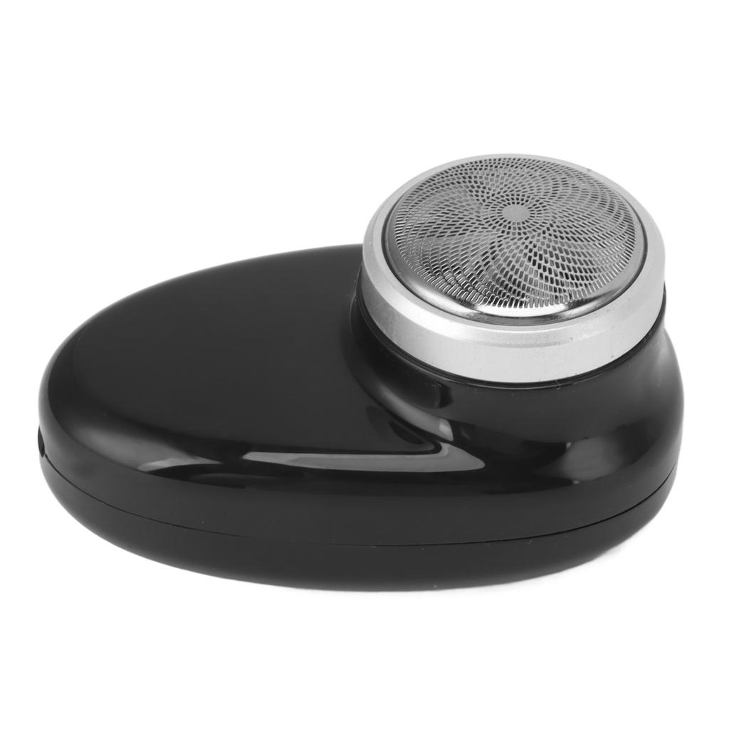 Mini Electric Beard Clipper Rotary Blade Hair Trimmer USB Charging Portable Trimming Machine Black