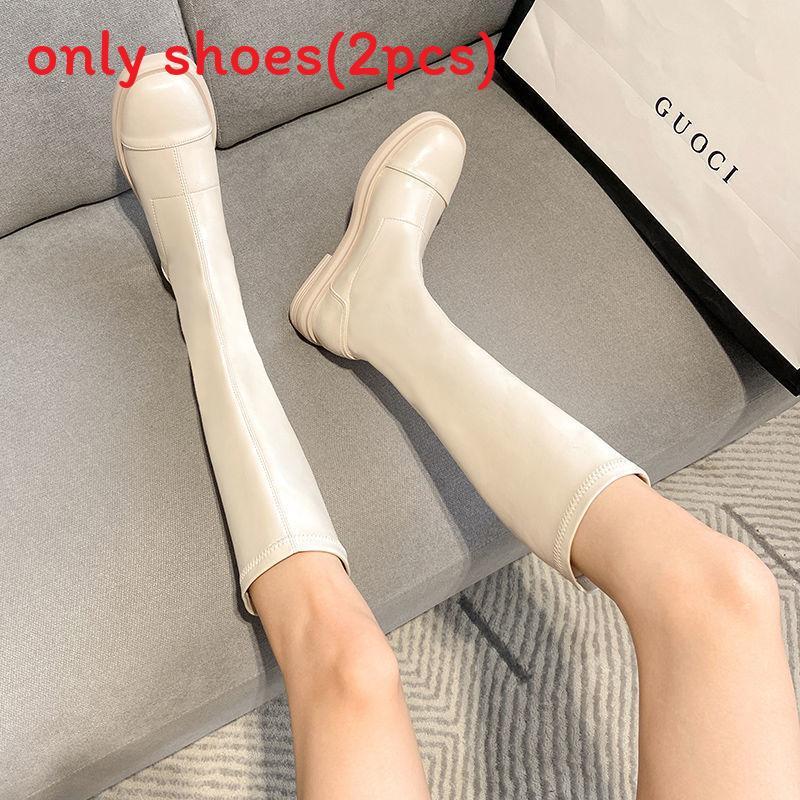 Womens High Boots With Pu Material And Antislip Sole For Autumn Fashion Style