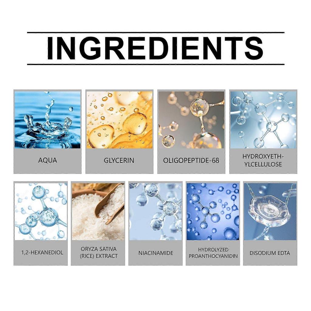 Viareline Exfoliační černá rýžová esence Vyživující hydratační pro pleť Hydratační, průhledná, hladká a jemná