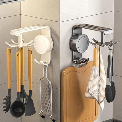 Non Punching Pot Shovel Spoon Storage Rack 360 Degrees Rotatable Spoon Hanging Rack  Home