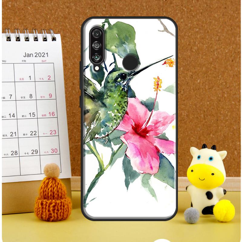Hummingbird and Flowers For Huawei Nova 9 10 SE 3i 7i 8i 11i 12i Y60 Y61 Y70 Y72 Y73 Y90 Y91 P20 P30 P40 Lite Case