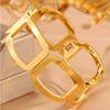 Color Curved Great Wall Pattern Women's Open Luxurious Bracelet