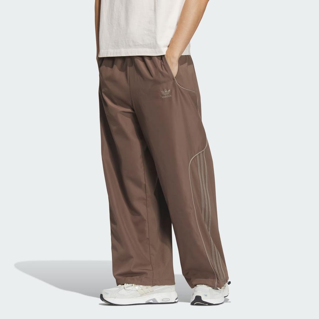 Adidas Originals 3-Stripes Pants Loose Woven Sports Pants Men Bottoms Rocky-Deep-Earth-Brown JE3479