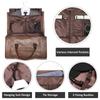 Convertible Men's Leather Travel Suit Bag - In-Stock Leather Garment Bag for Clothes and Luggage