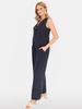 WOMEN' STRIPED LINEN VEST
