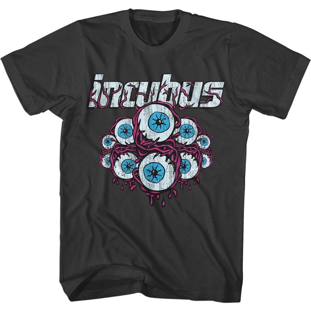Incubus Logo And Eyeballs Smoke Music Shirt XXL