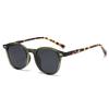 Retro small round frame sunglasses women travel street shooting versatile sunglasses fashion UV protection sunglasses women