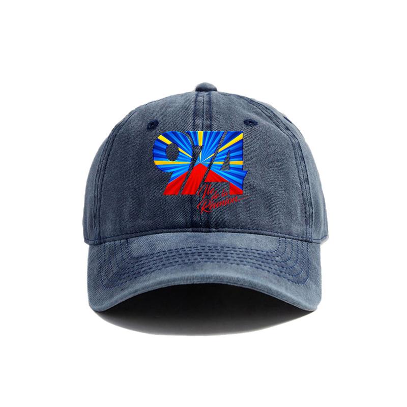 974 Reunion Island Baseball Cap Distressed Hats Cap Men Retro Outdoor Summer Adjustable Hat