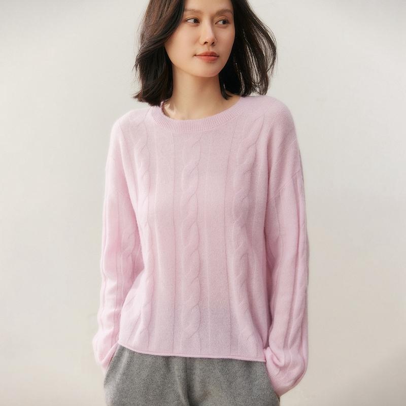 Qinghe 100% Pure Cashmere Women's Sweater - Ultra Soft Luxury Winter Pullover